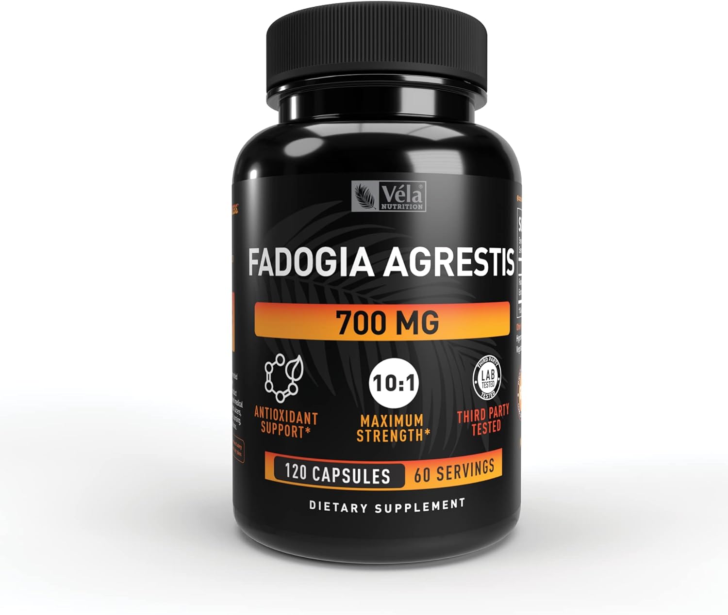 120 Count Véla Fadogia Agrestis 700mg Capsules | Non-GMO Antioxidant Supplement with 3rd Party Testing