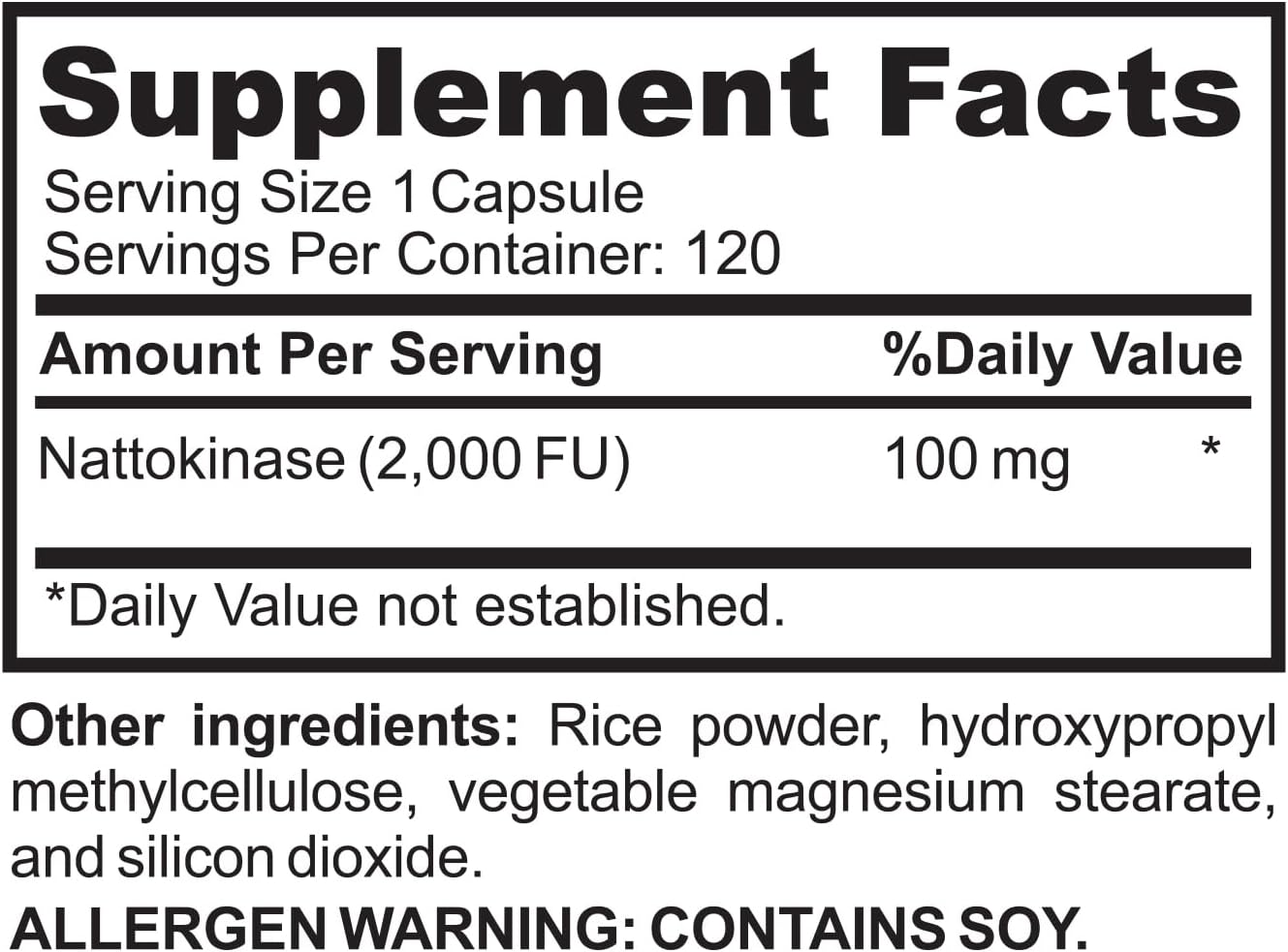 120 Count ZOZYLA Nattokinase Supplement with 2,000 FU - Promotes Healthy Blood Flow & Circulation - Non-GMO, Gluten Free, Vegan USA Made