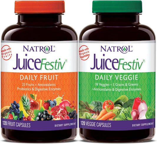 120 Fruit and Veggie Capsules - Juice Festiv Dietary Supplement