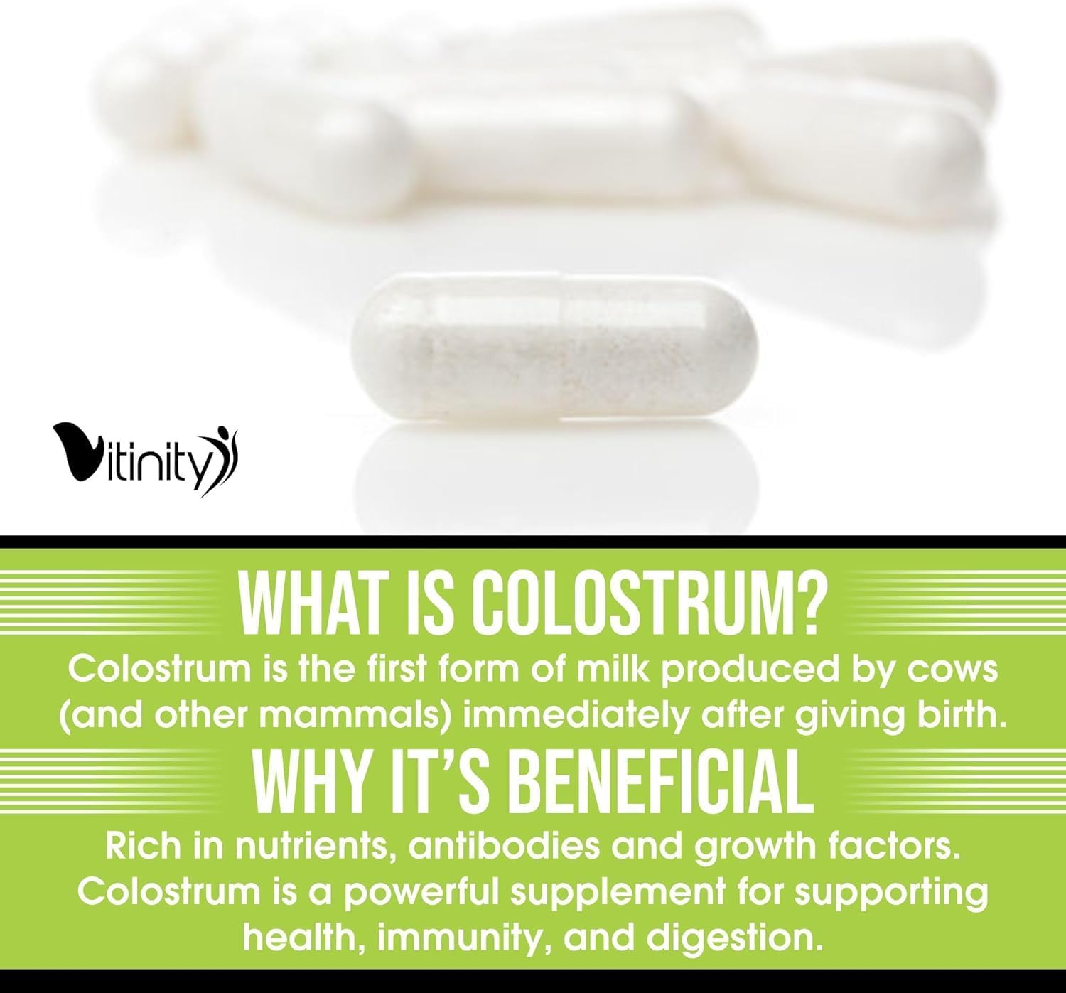 120 Grass Fed Bovine Colostrum Capsules for Gut Health, Immune Support, Muscle Recovery & Wellness - Natural IgG Supplement for Humans | Pure Colostrum Superfood, Unflavored