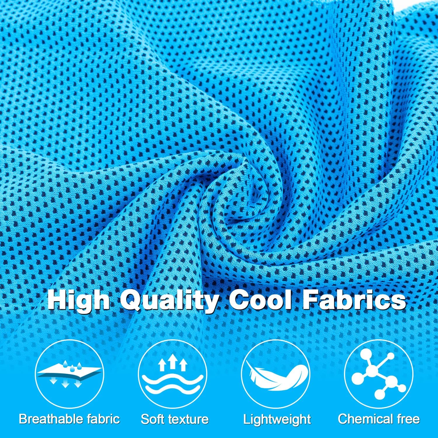 120 Pack Menoly Cooling Towels for Neck - 32"x12" Ice Towels for Sports, Gym, Yoga, Camping, Running - Soft Microfiber Chilly Towel for Fitness & More