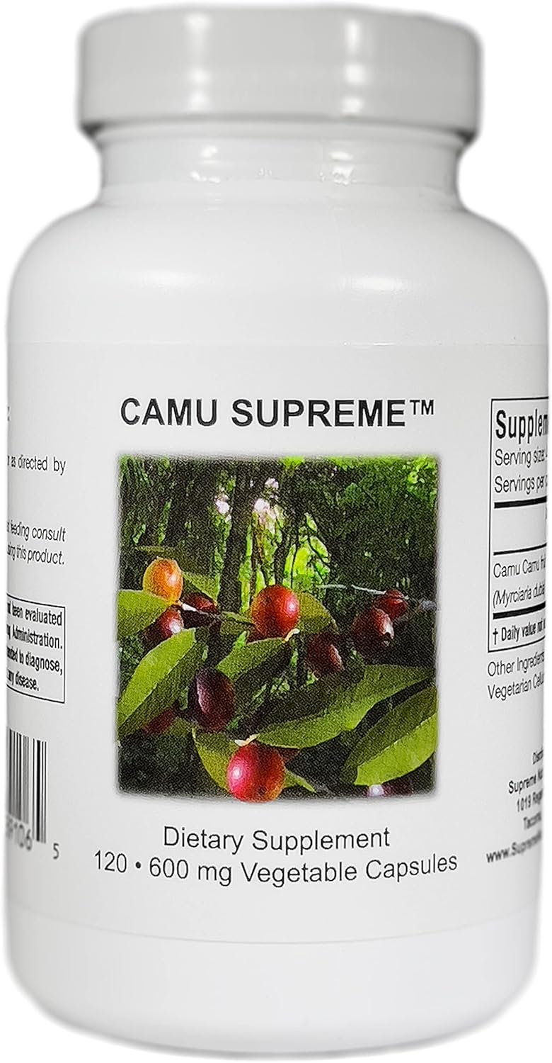 120 Pure Camu Camu Fruit Vegetarian Capsules by Supreme Nutrition Products