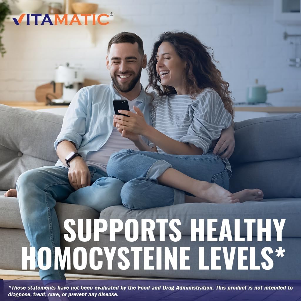 120 Servings of Vitamatic TMG Supplements 1000mg - Betaine Anhydrous Tablets - Non-GMO & Gluten Free - 2 Bottles - BoostGo Australia