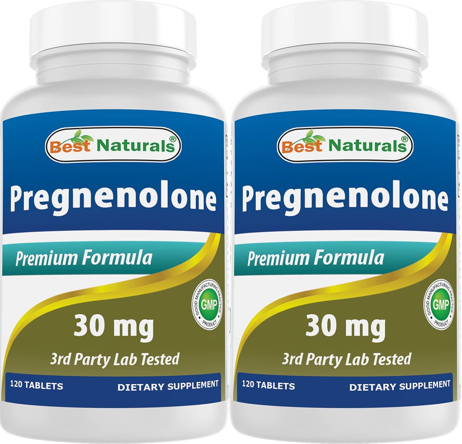 120 Tablets of Best Naturals Pregnenolone 30 mg - Pack of 2