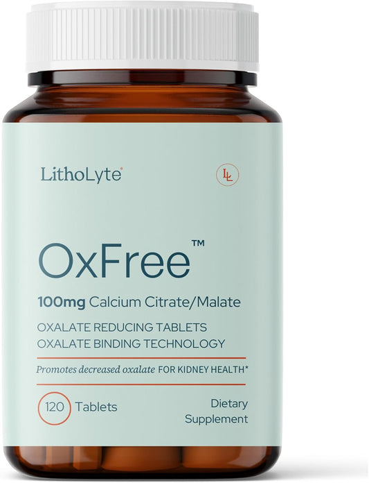 120 Tablets of LithoLyte OxFree™ Oxalate Reducing Tablets for Kidney Health