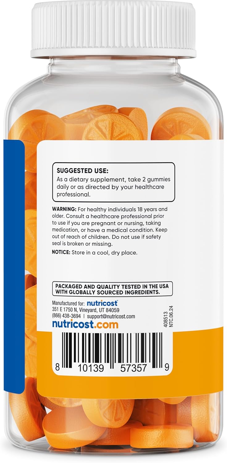 120 Turmeric Gummies with 2,000mg per Serving - 60 Servings by Nutricost