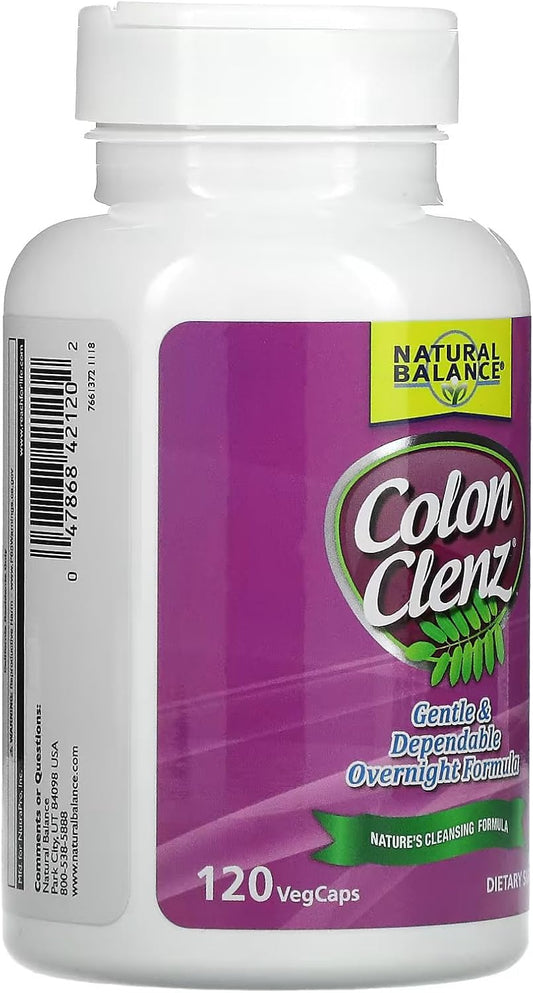 120 Vcap Natural Balance Colon Clenz for Gentle Colon Support