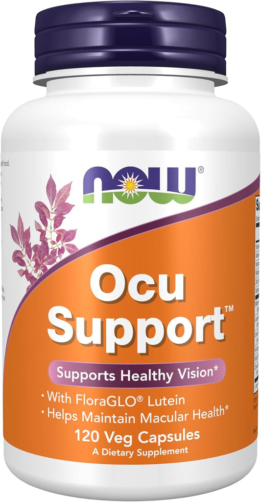 120 Veg Capsules of NOW Foods Ocu Support™ with FloraGLO® Lutein, Vitamins A, C, and E