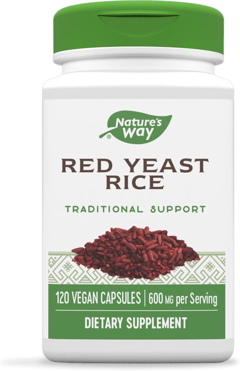 120 Vegan Capsules of Nature's Way Red Yeast Rice for Traditional Support