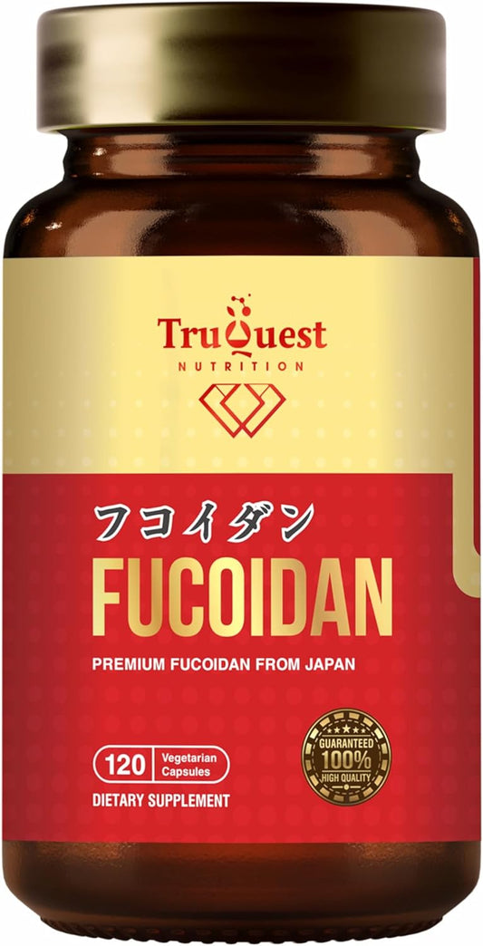 120 Vegetable Capsules of TruQuest Nutrition Premium Fucoidan Extract Immunity Supplement with Pure Mozuku and Mekabu Algae - Boost Health