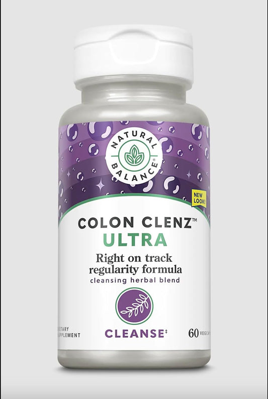 120 Vegetarian Capsules Natural Balance Ultra Colon Clenz - Gentle Herbal Cleanse Supplement