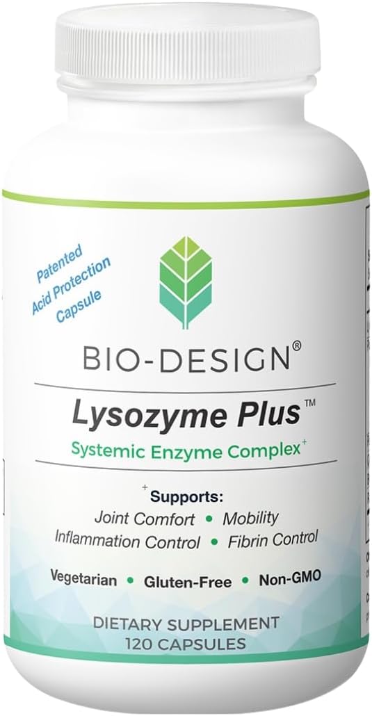 120ct Capsules of Bio-Design Lysozyme Plus Supplement for Immune Support