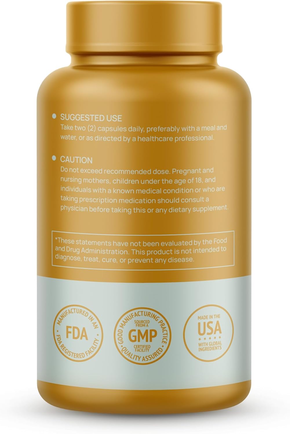 120ct Organic Sea Moss, Bladderwrack, and Burdock Vegetable Capsules - 2 Month Supply by HMS Nutrition