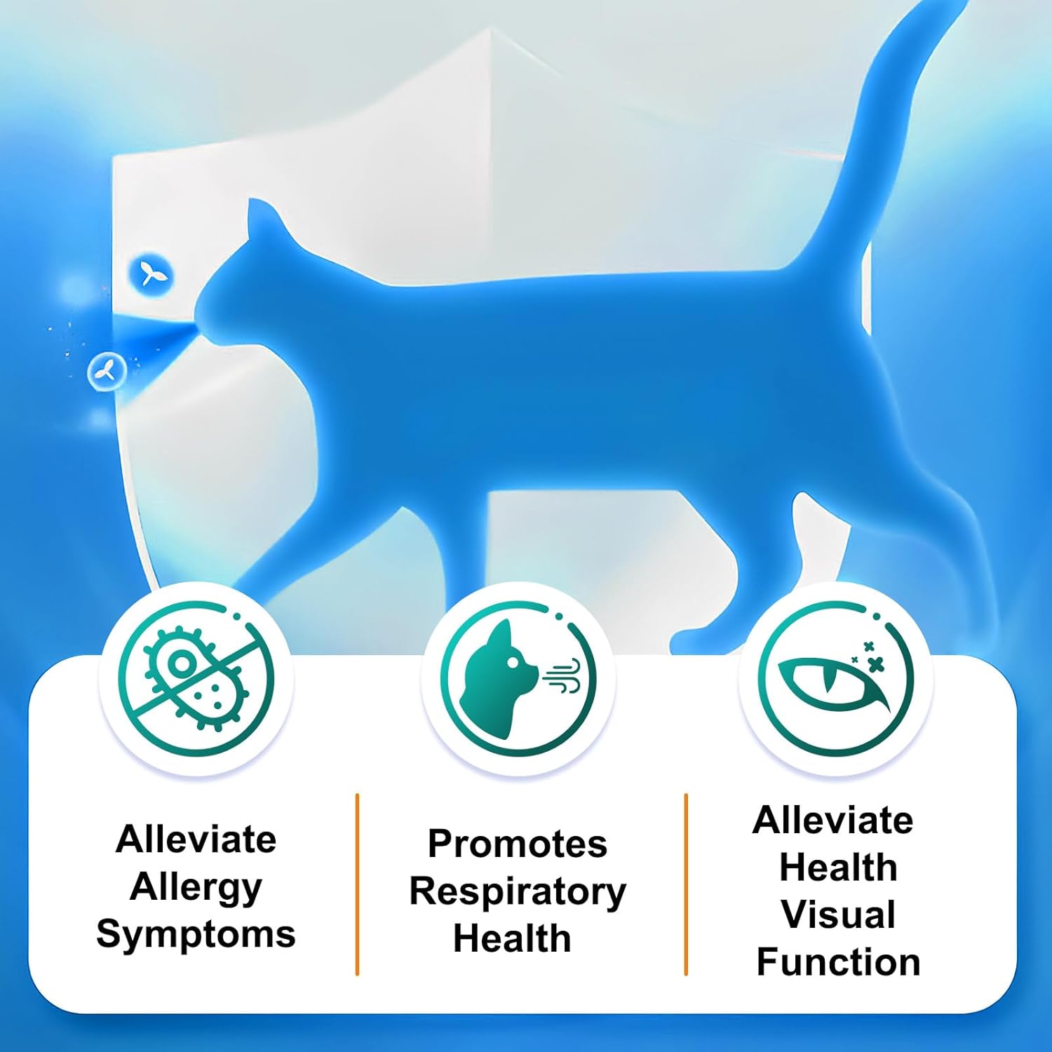 120g ALIVO L-Lysine Powder for Cats - Supports Immune System, Respiratory Health, and Visual Function - Salmon Flavor - 4.23oz