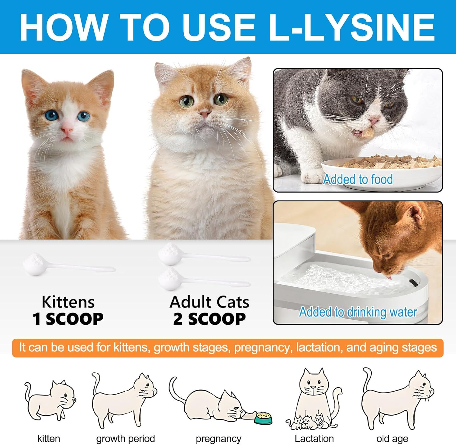 120g ALIVO L-Lysine Powder for Cats - Supports Immune System, Respiratory Health, and Visual Function - Salmon Flavor - 4.23oz
