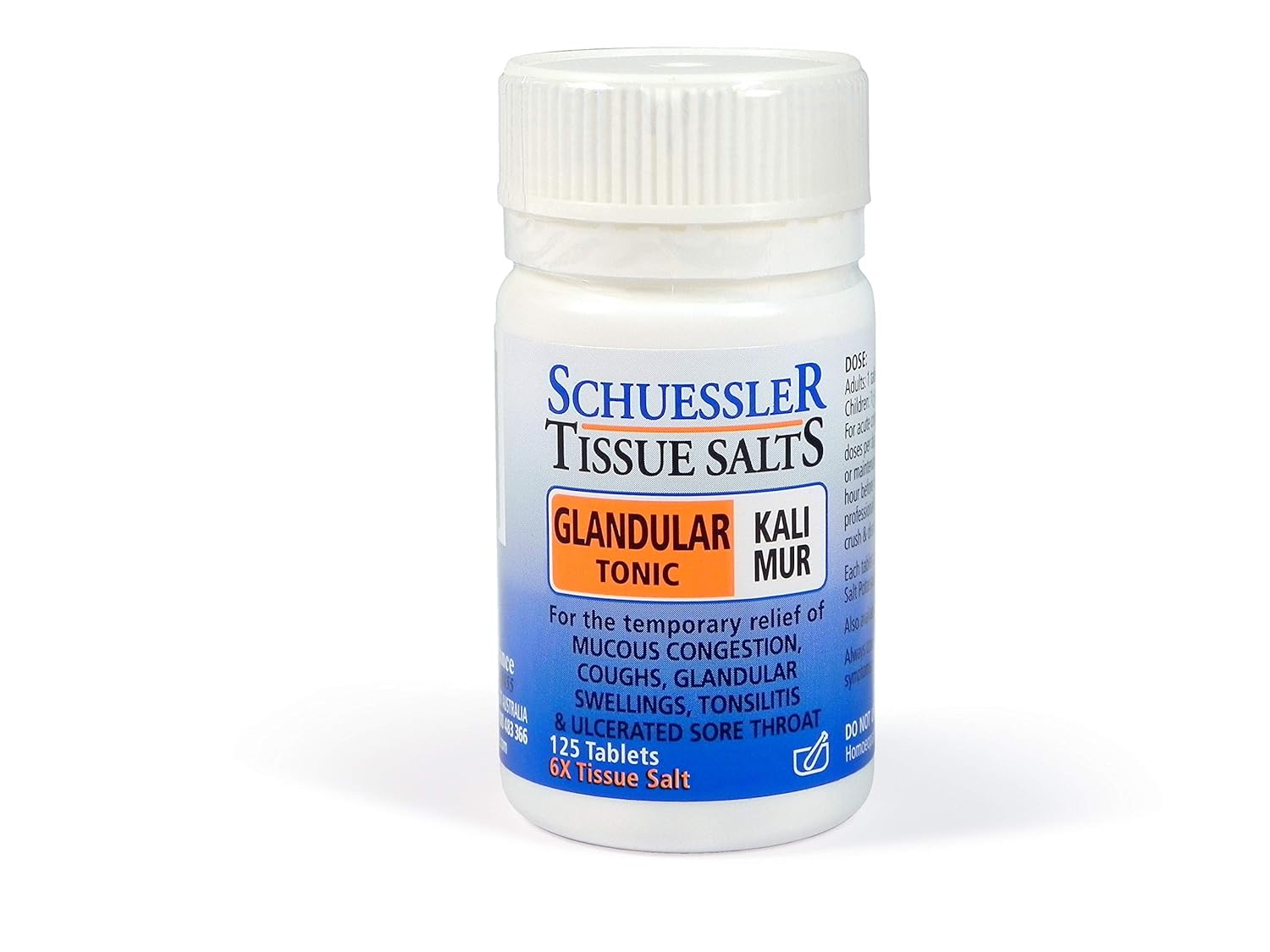 125 Count Martin & Pleasance Kali Mur 6X Tablets - Homeopathic Cell Salt Supplement