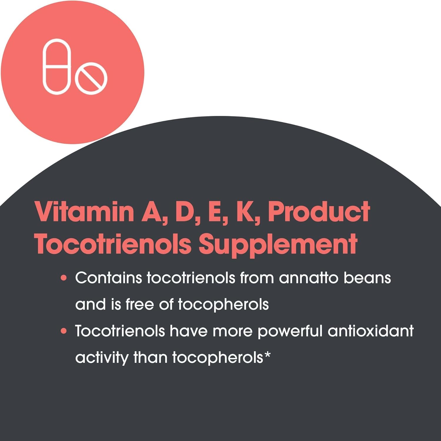 125mg Allergy Research Group Delta-Fraction Tocotrienols Supplement - Annatto, Gamma - 90 Softgels