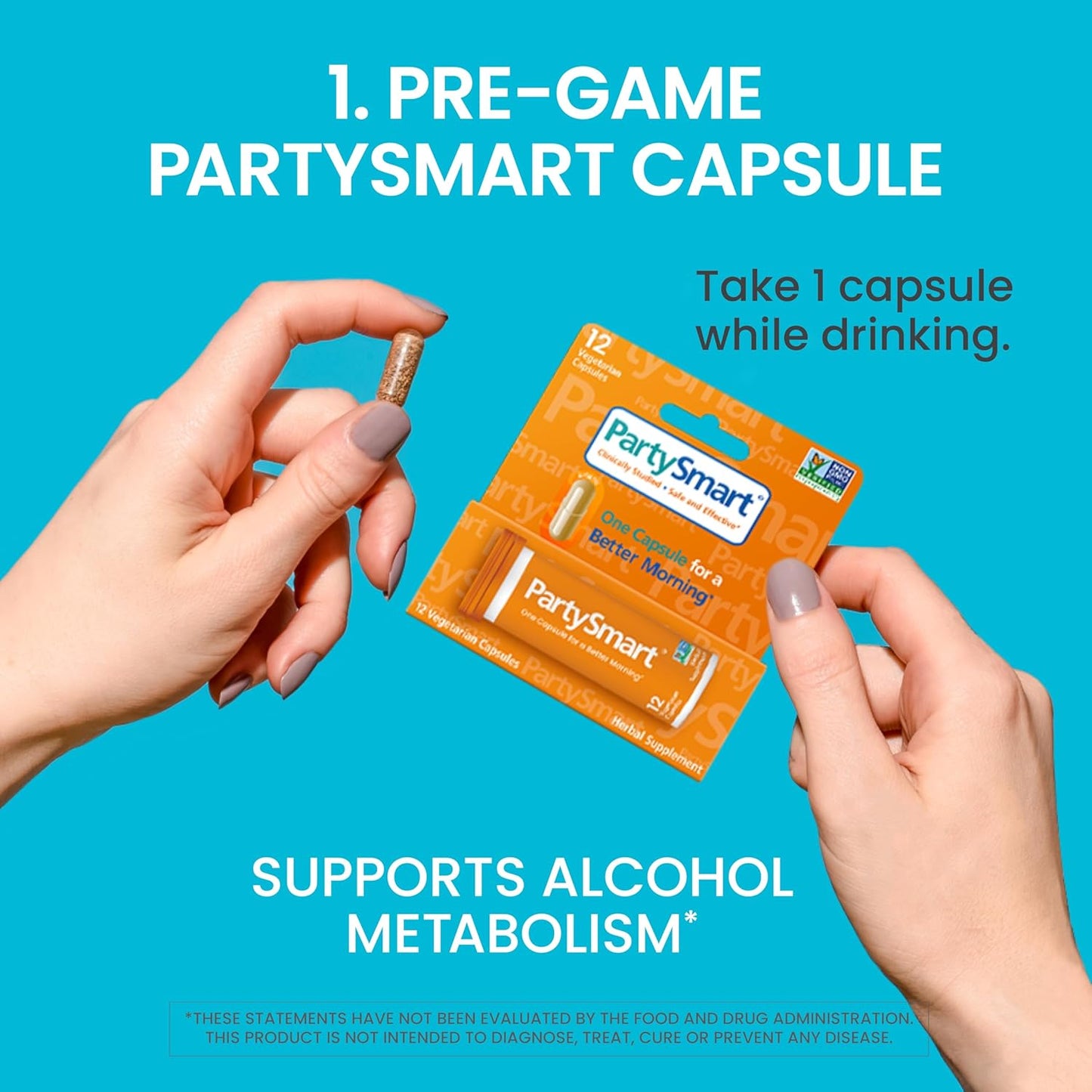 12ct Himalaya PartySmart Capsules & Electrolytes Combo Pack - Double Support for Your Night Out and Next Morning Hydration, Tropical Flavor