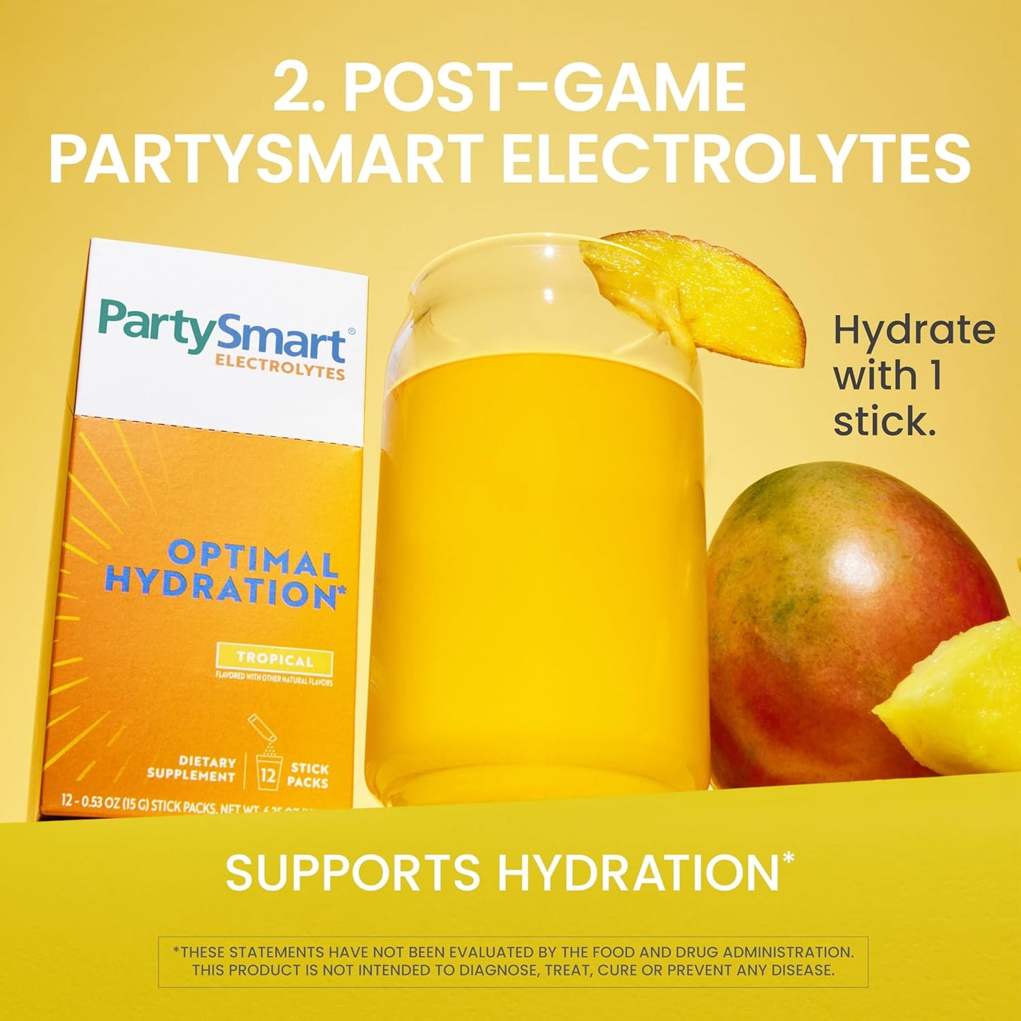 12ct Himalaya PartySmart Capsules & Electrolytes Combo Pack - Double Support for Your Night Out and Next Morning Hydration, Tropical Flavor