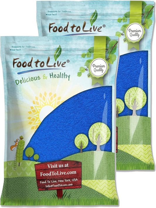 12lb Blue Spirulina Powder: Pure Raw Algae Extract, Kosher Vegan, Non-Irradiated, Rich in Phycocyanin - Ideal for Juices, Smoothies, Shakes, and Food Coloring