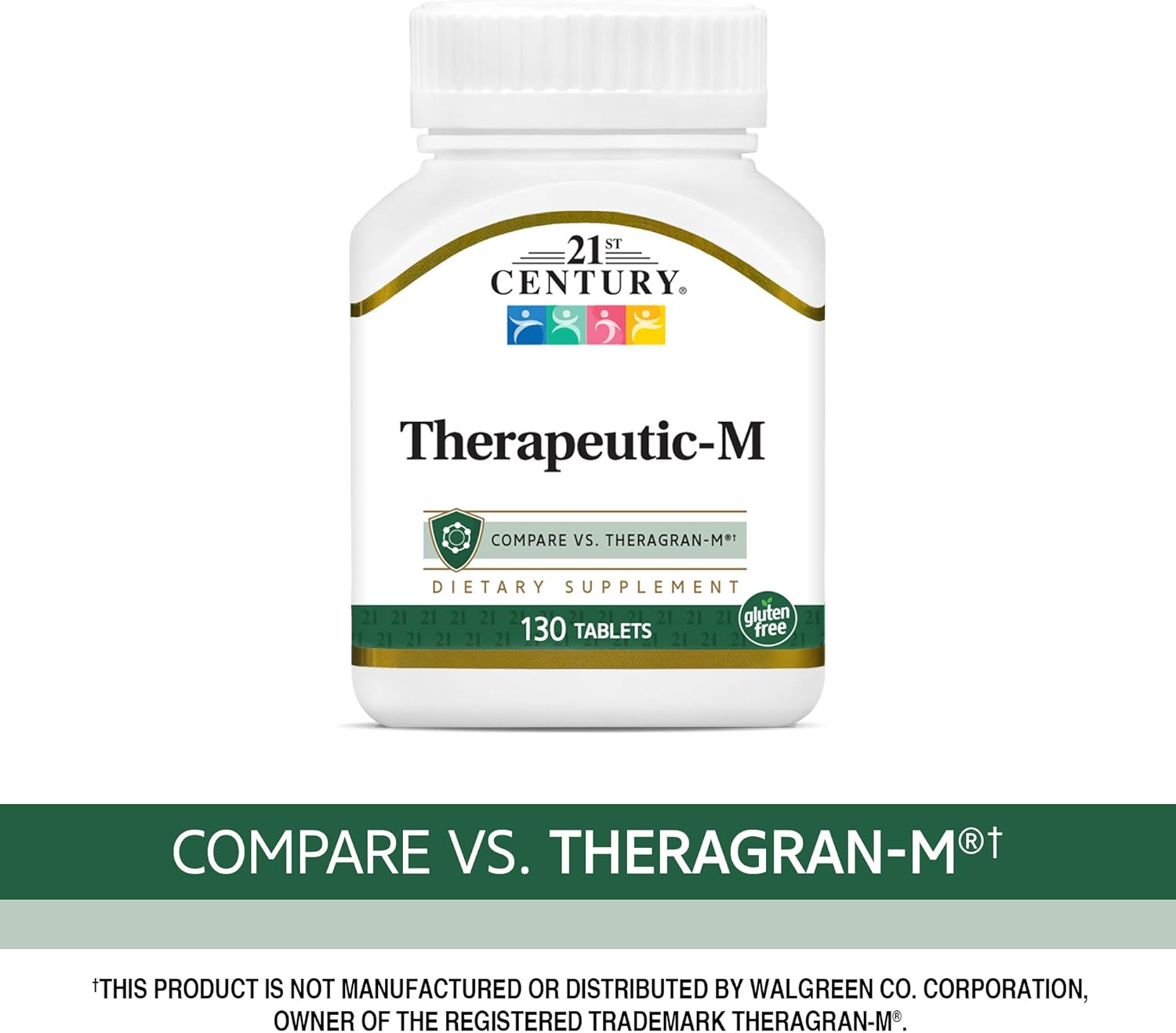 130 Count 21st Century Therapeutic M Tablets for Daily Wellness Support