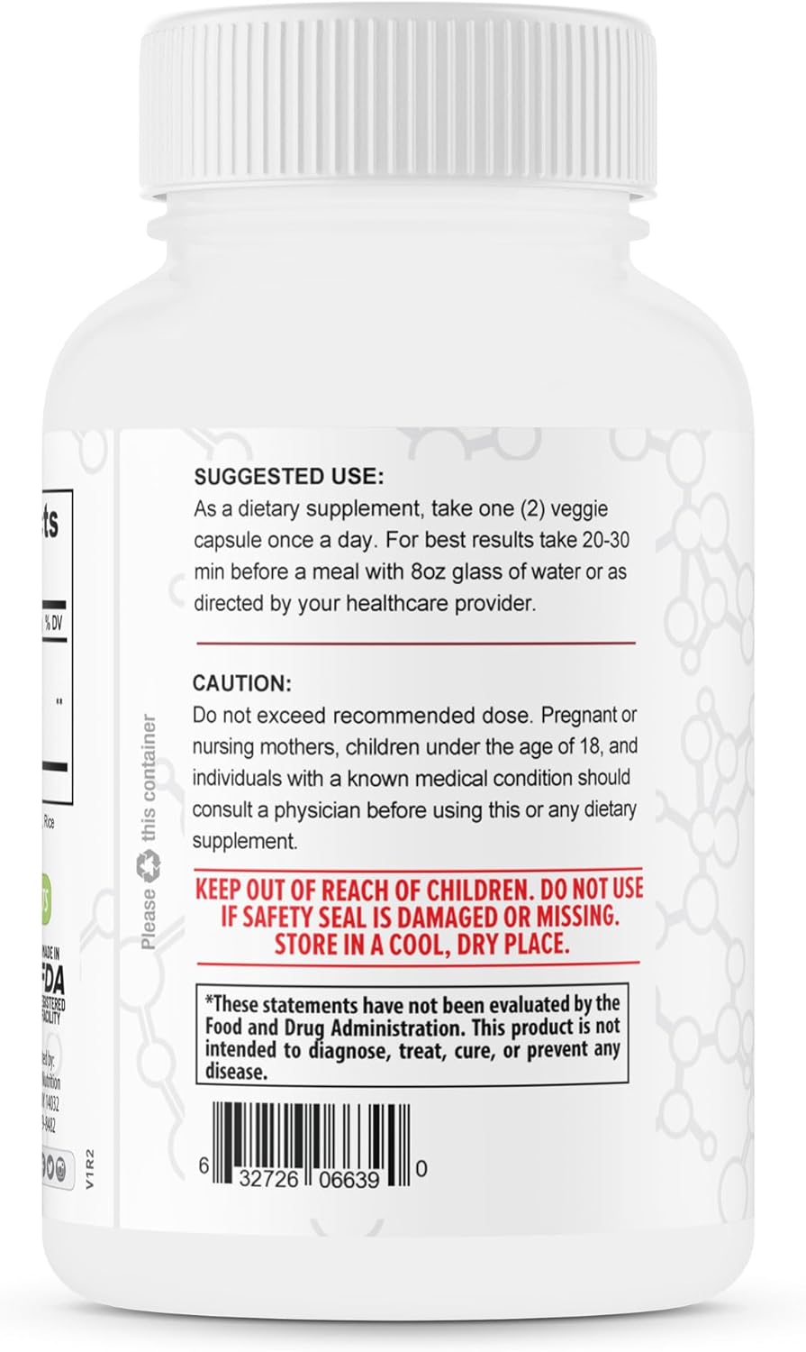 1300mg Red Beetroot Extract Powder Capsules - Vegan Friendly Supplement - 60 Capsules - Made in USA - 1 Month Supply