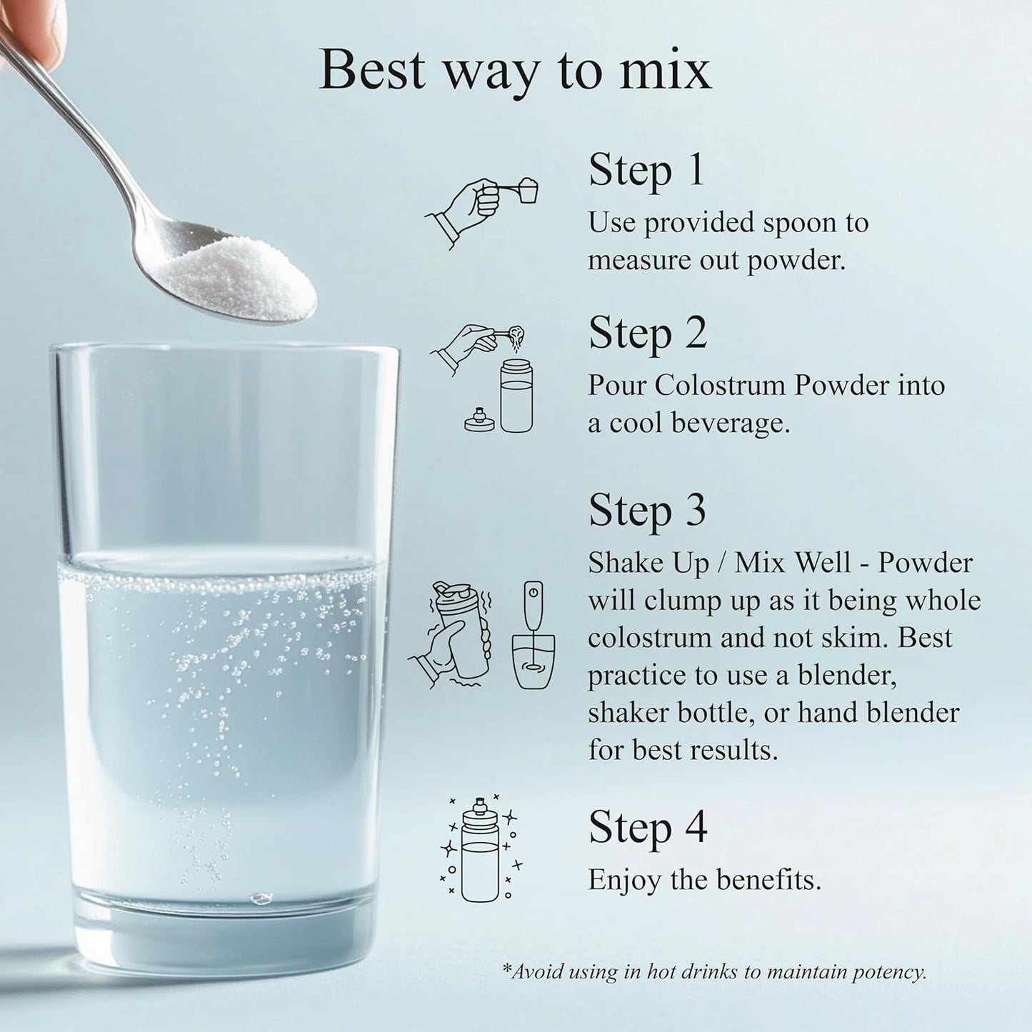 130g Nautical Elements Pure Colostrum Powder | 40% IgG, 65 Servings | Grass-Fed Bovine Colostrum Supplement | Midwest USA Farm