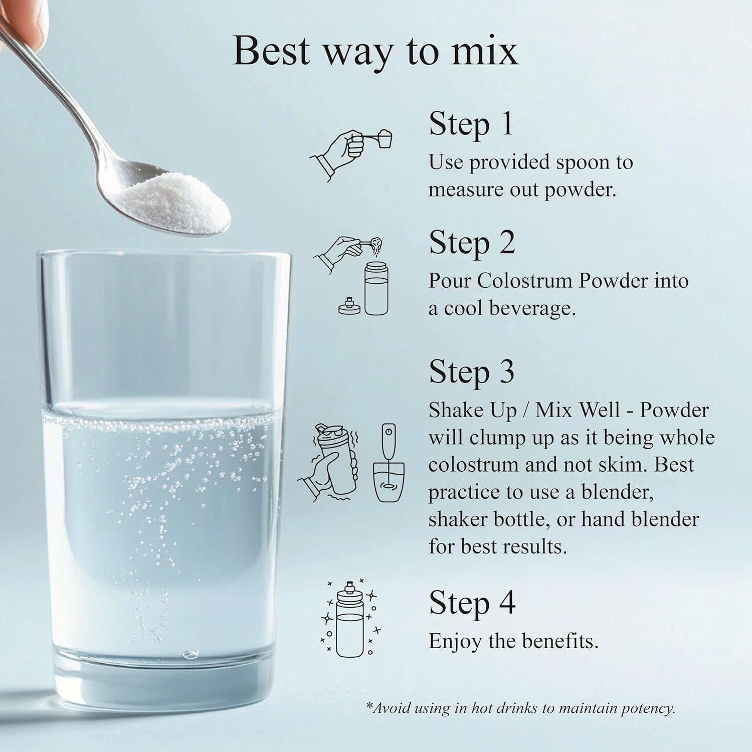 130g Nautical Elements Pure Colostrum Powder | 40% IgG, 65 Servings | Grass-Fed Bovine Colostrum Supplement | Midwest USA Farm