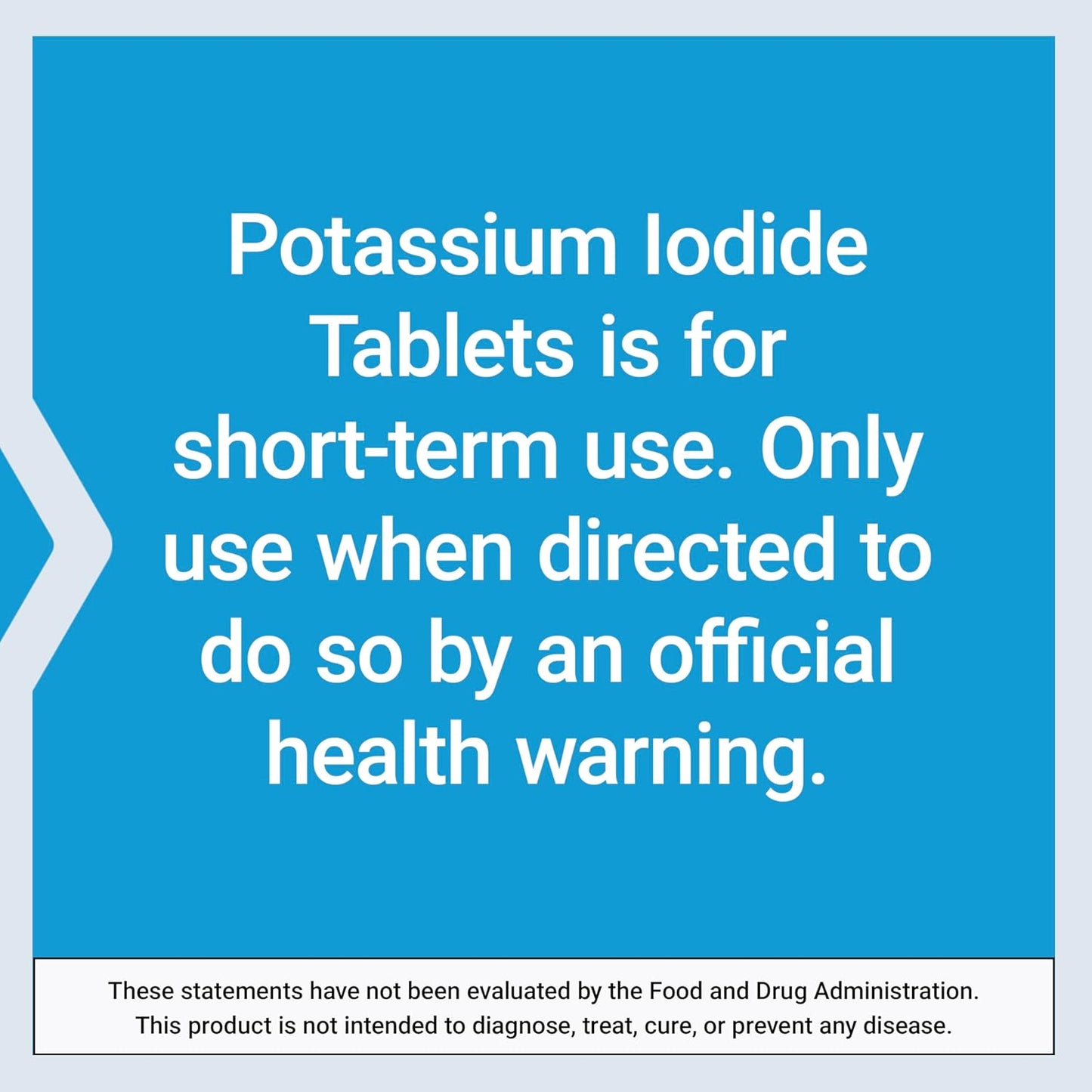 130mg Potassium Iodide Tablets for Life Extension - Pack of 14
