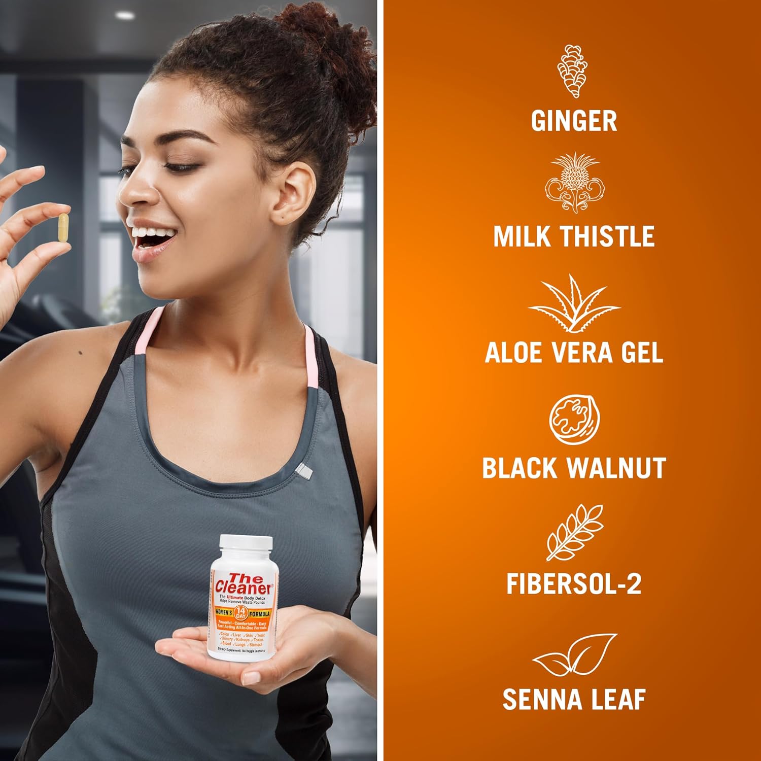 14-Day Complete Internal Cleansing Formula for Women - Century Systems The Cleaner Detox, Supports Digestive Health, 104 Vegetarian Capsules
