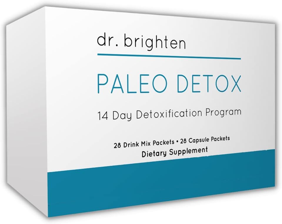 14-Day Dr. Brighten Paleo Detox + Antioxidant Supplement Kit for Natural Cellular Defense and Detoxification