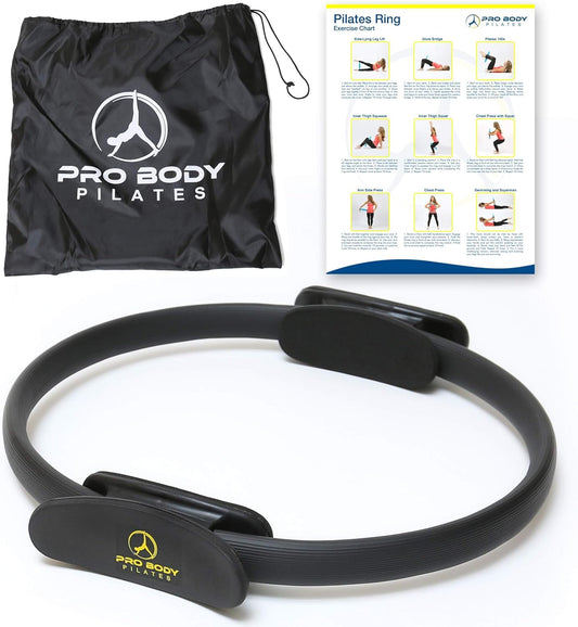 14 Inch ProBody Pilates Fitness Ring for Toning Inner Thighs, Arms, and Core - Pilates Equipment for Full Body Workout
