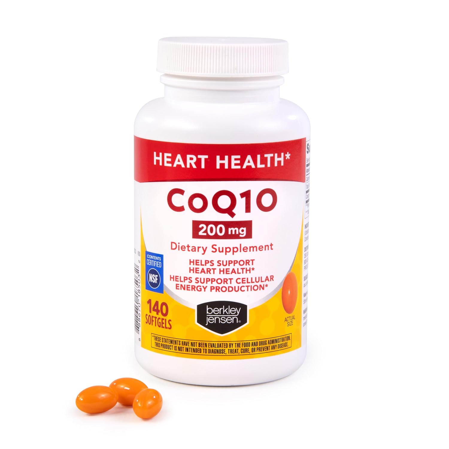 140 Count Berkley Jensen Coq10 Dietary Supplement - 200 mg