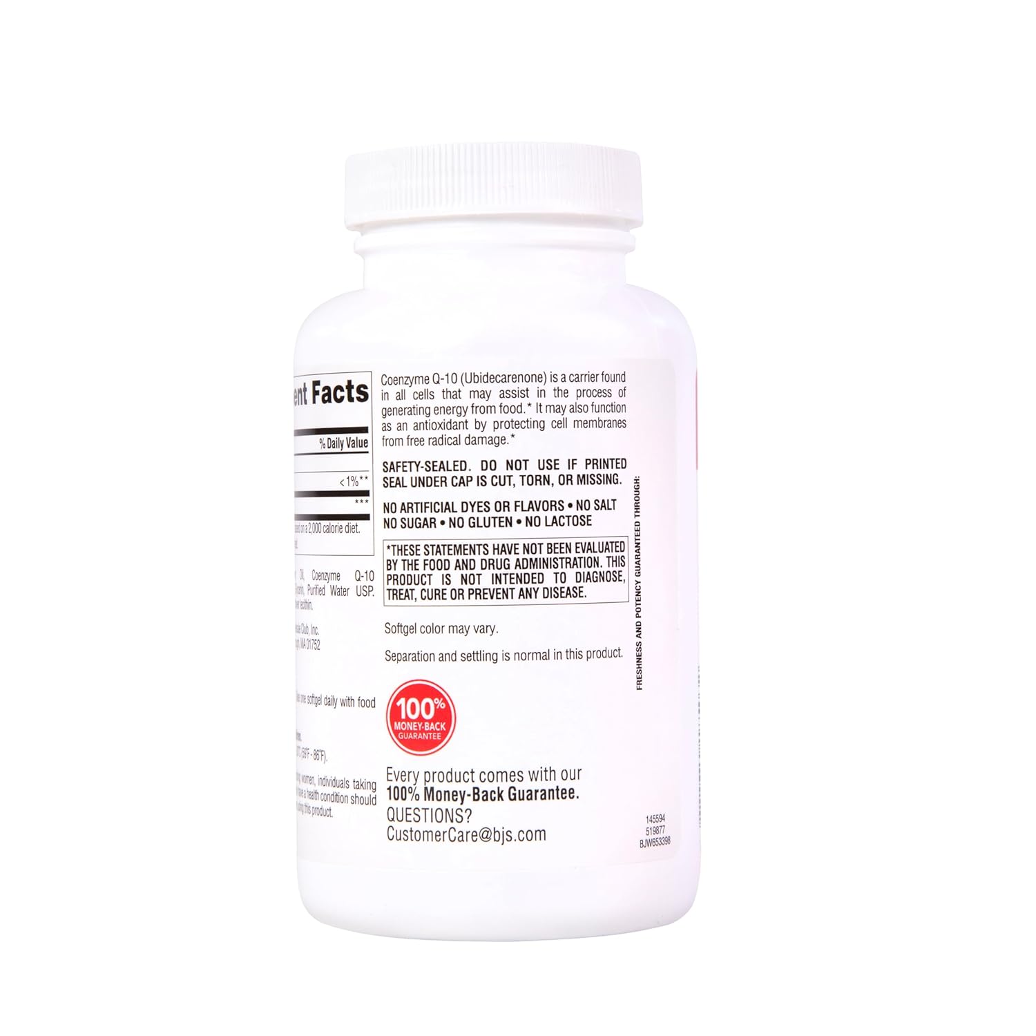 140 Count Berkley Jensen Coq10 Dietary Supplement - 200 mg