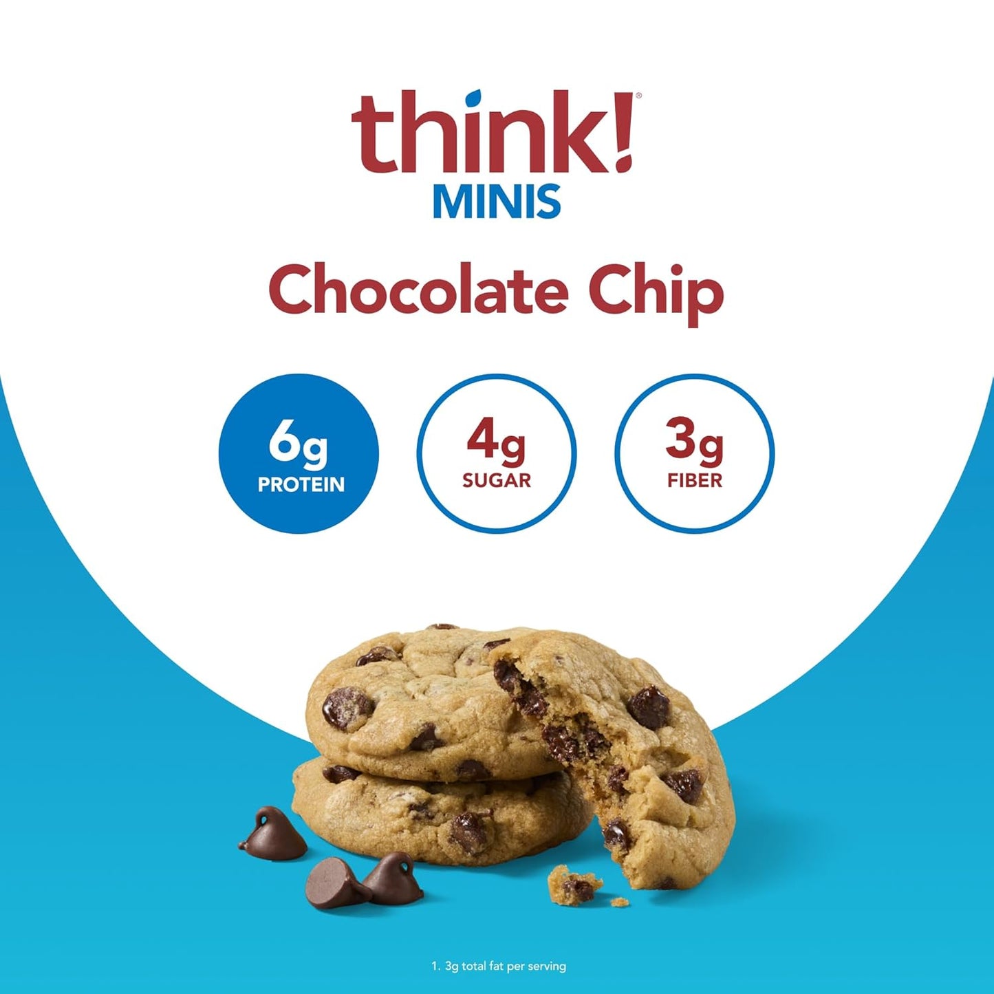 15 Count think! Minis Chocolate Chip Gluten-Free Protein Snack Bars