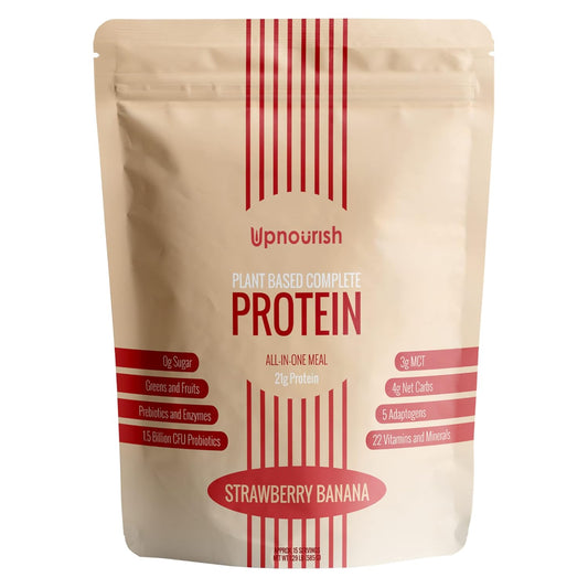 15 Servings of UpNourish Strawberry Banana Flavor Powder