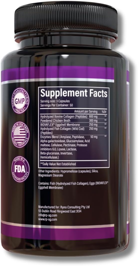 150 Capsules of RPSG Multi Collagen for Women & Men - Type I, II, III, V, X