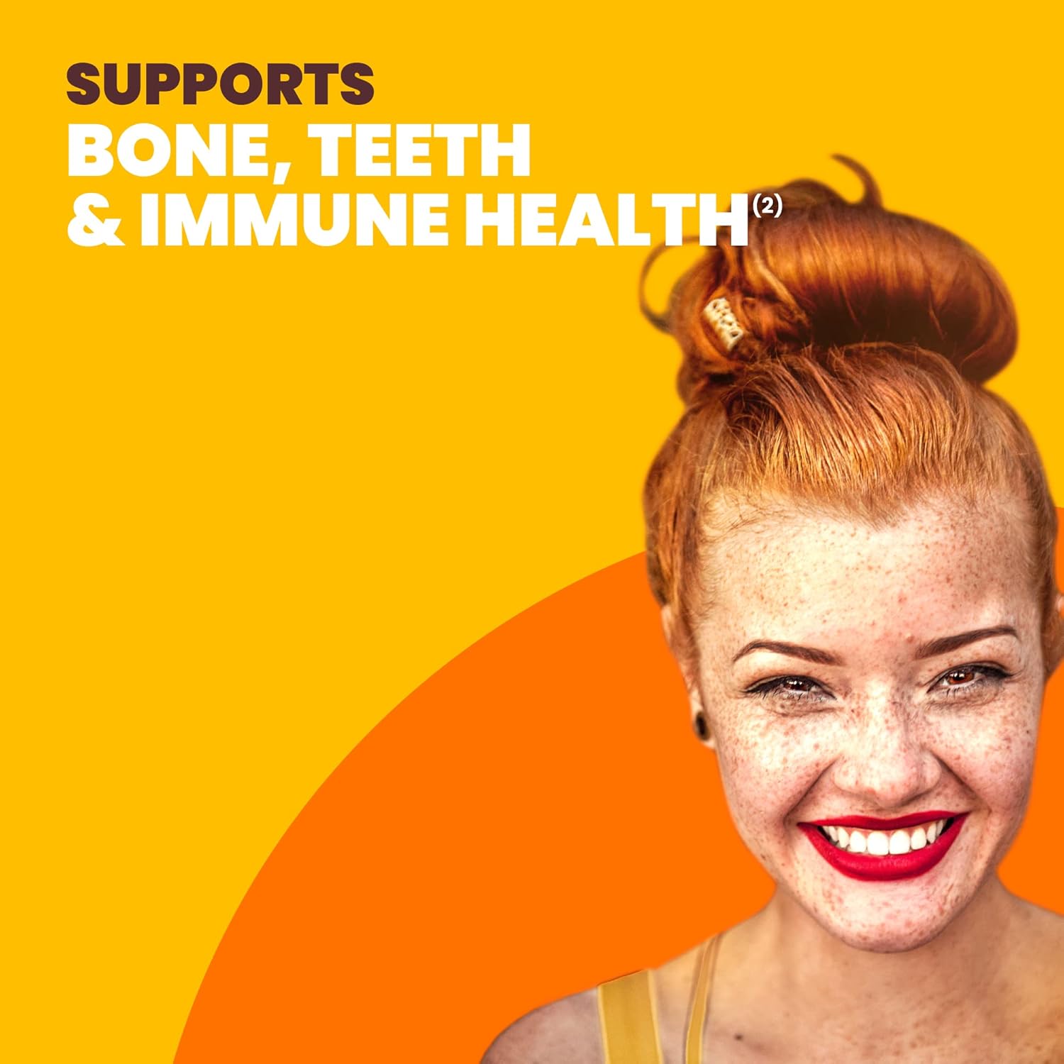 150 Count Sundown Vitamin D3 2000 IU Softgels for Bone, Teeth, and Immune Health