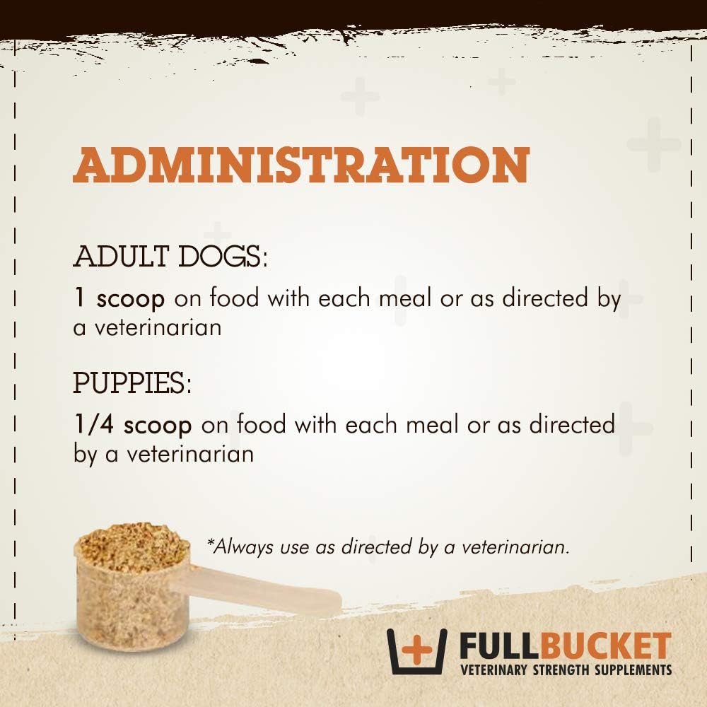 150 Servings of FullBucket Daily Dog Probiotic Powder - Promote Healthy Digestion, Diarrhea Relief - Probiotics, Prebiotics, Digestive Enzymes for Dogs