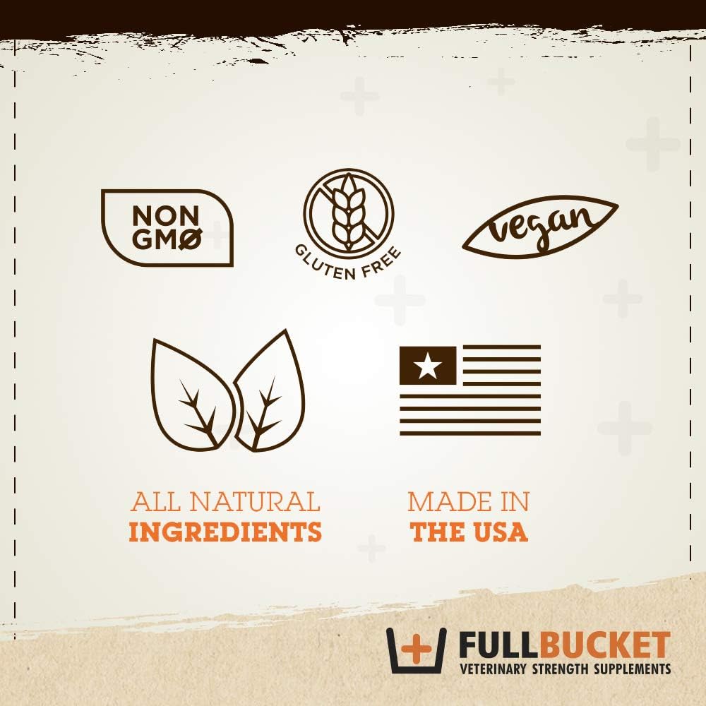 150 Servings of FullBucket Daily Dog Probiotic Powder - Promote Healthy Digestion, Diarrhea Relief - Probiotics, Prebiotics, Digestive Enzymes for Dogs