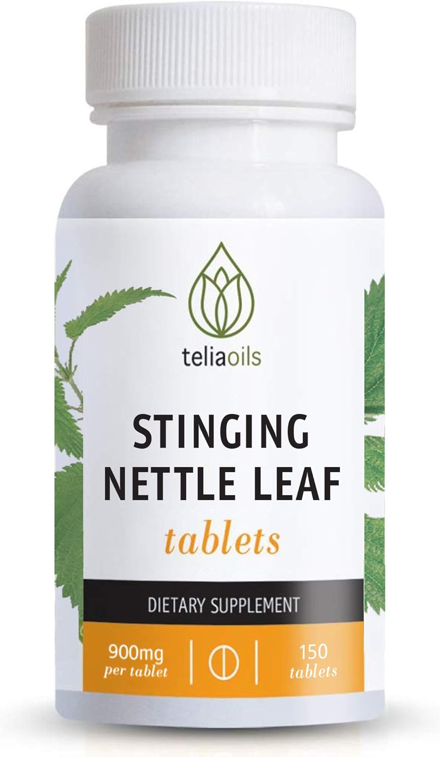 150 Teliaoils Stinging Nettle Leaf Capsules | 900mg Wild Harvest Nettle Extract | Natural Herbal Supplement for Healthy Histamine Levels & Respiratory Health
