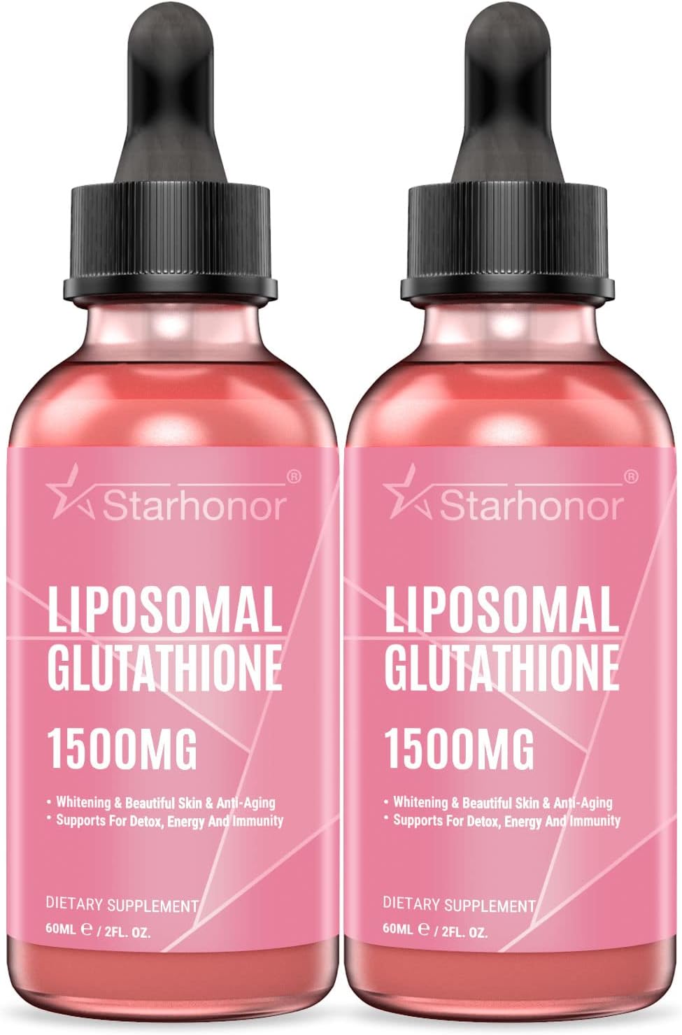 1500 mg Liposomal Glutathione Liquid Supplement for Detox, Aging Defense & Immunity - 4.05 oz