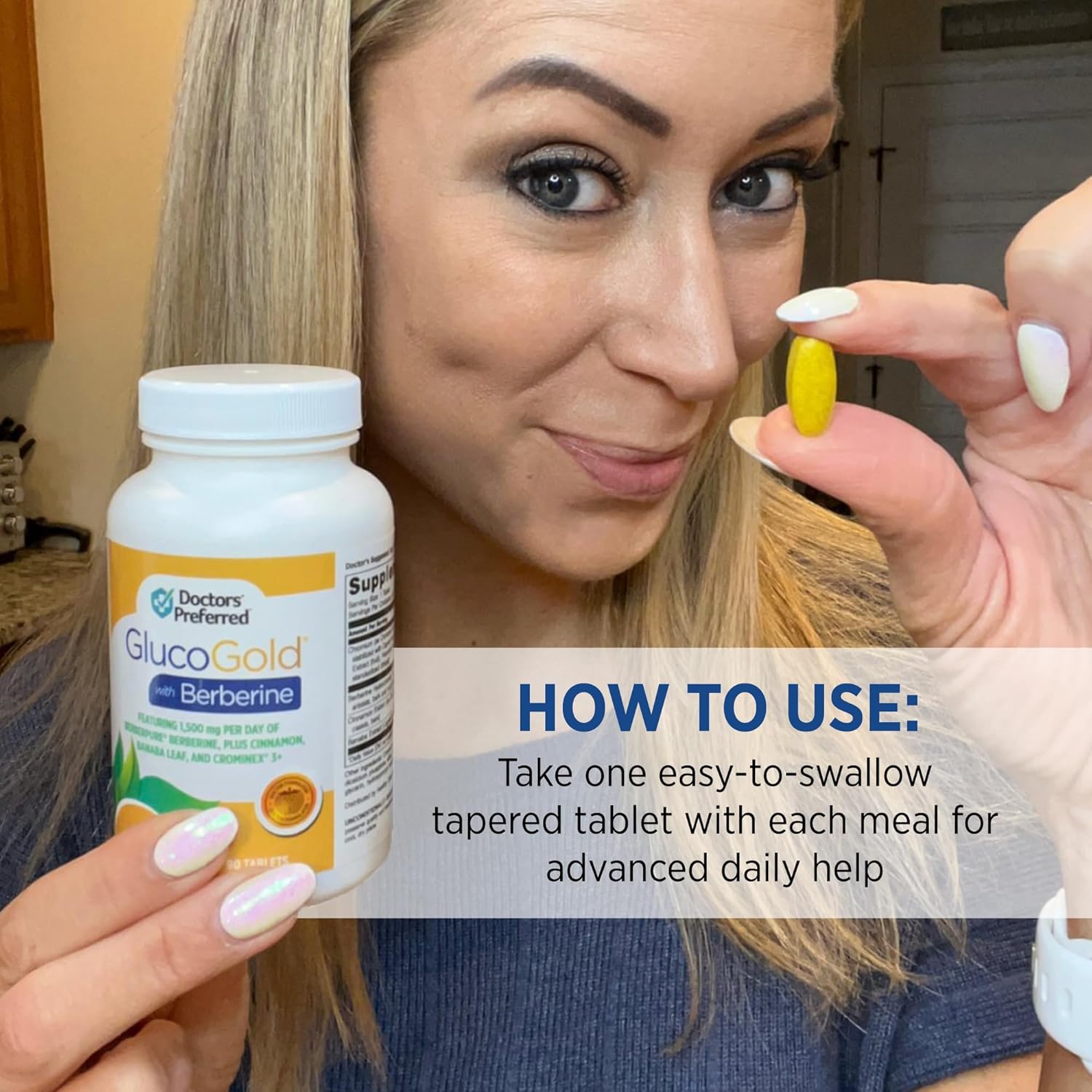 1500mg Berberine & Lion's Mane Mushroom Supplement - Doctors Recommend GlucoGold