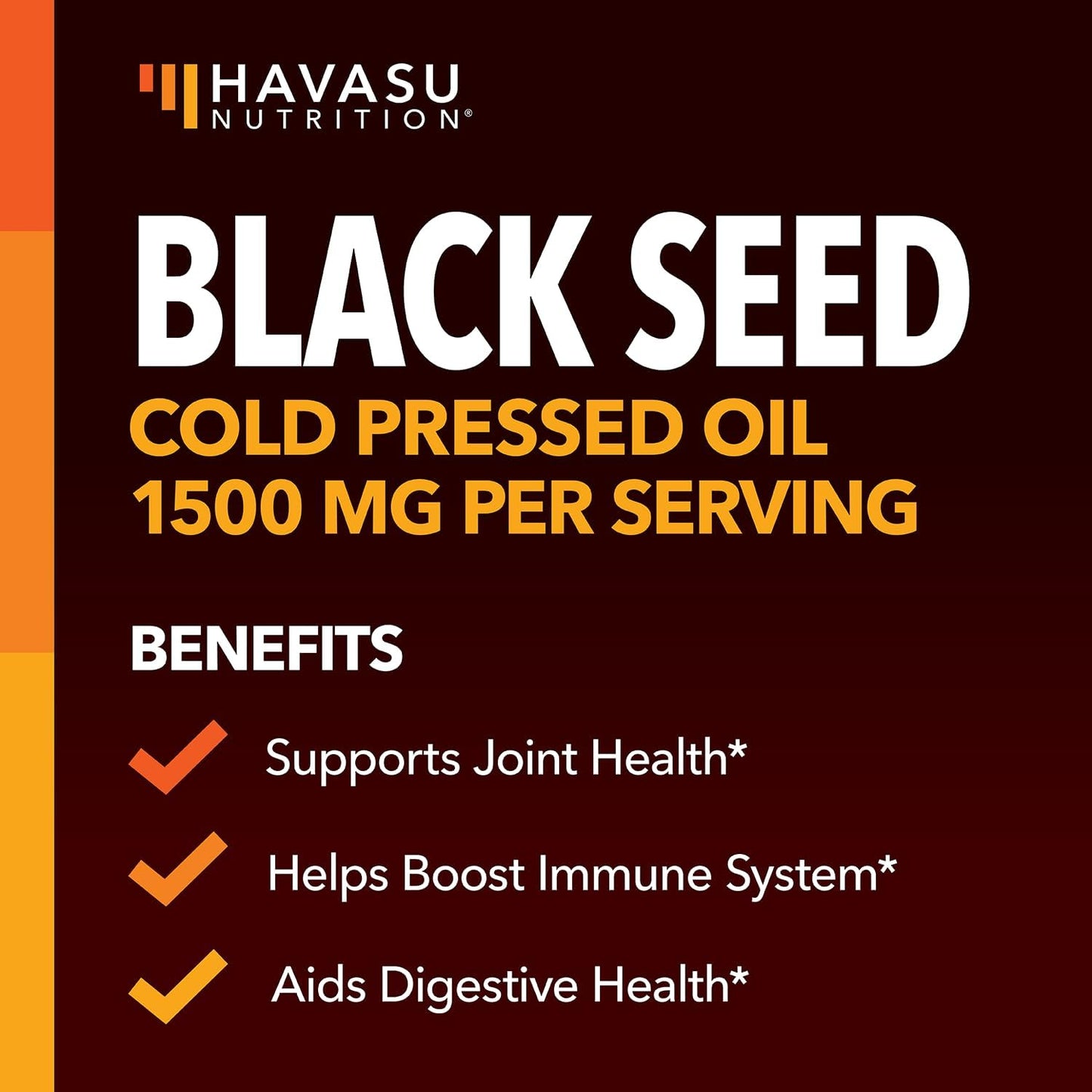 1500mg Black Seed Oil & Turmeric Liquid Drops for Joint, Digestive & Immune Support