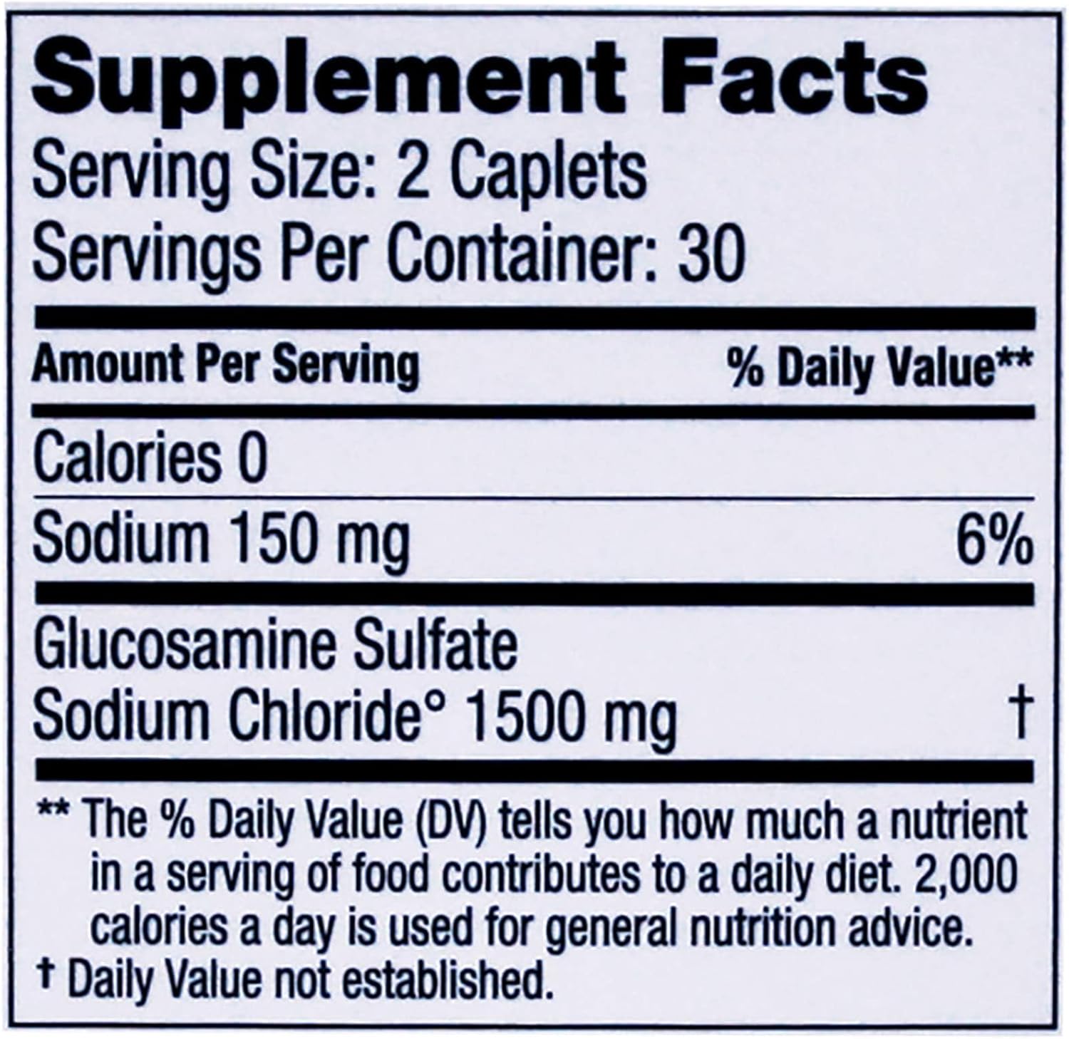1500mg Glucosamine Sulfate Joint Supplement for Knee Comfort & Health Support - 60 Count