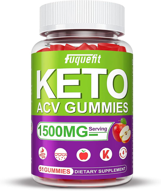 1500mg Vegan ACV Gummies for Keto Diet by Fuquefit