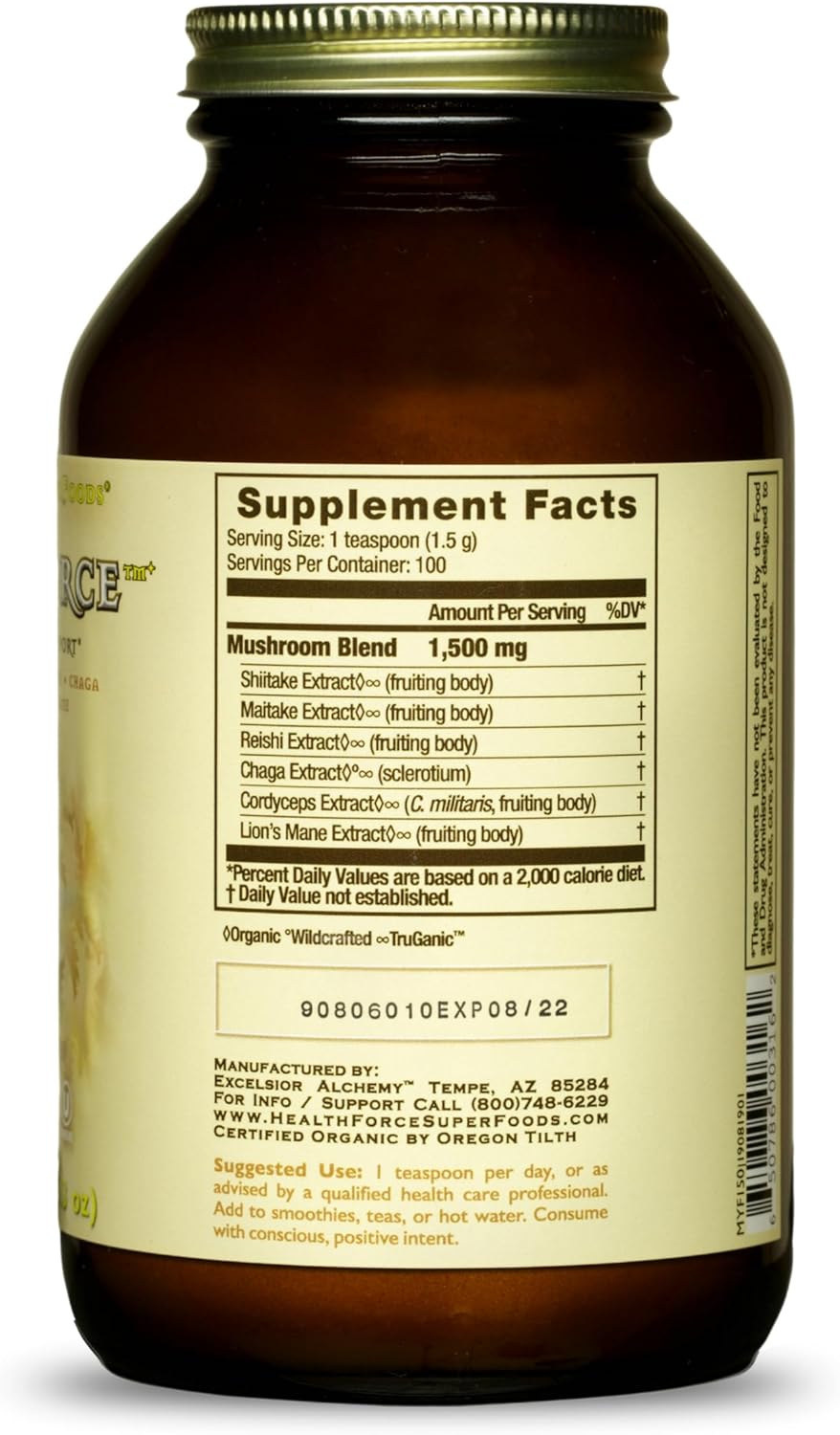 150g HealthForce SuperFoods MycoForce Powder - Immune Support Supplement