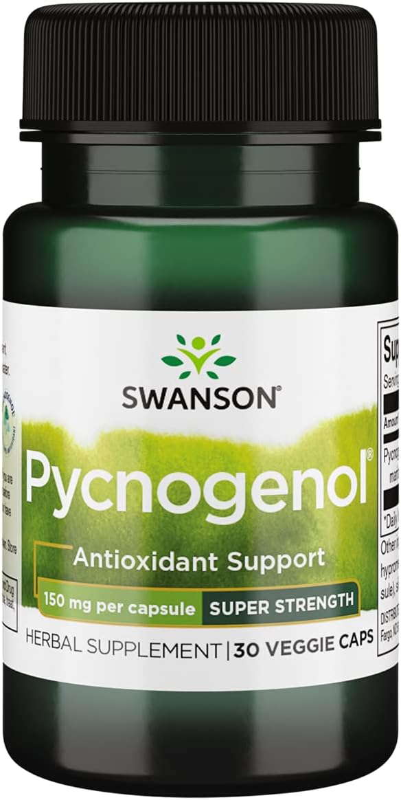 150mg Swanson Super Strength Pycnogenol - 30 Vegetarian Capsules for Antioxidant Support