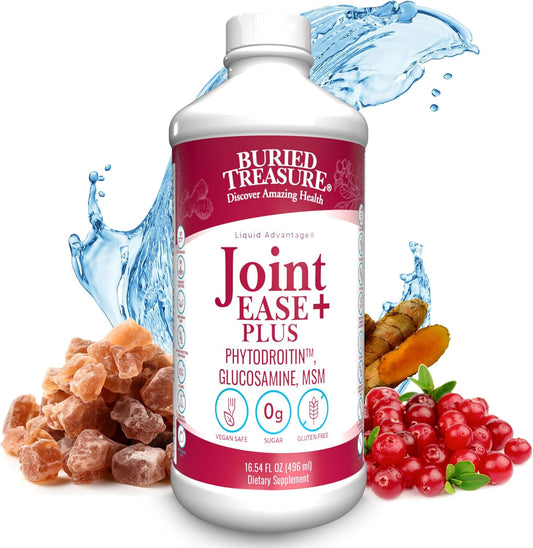16 fl oz Buried Treasure Joint Ease Plus - Glucosamine Chondroitin, MSM, Turmeric Joint Support Supplement