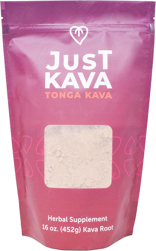 16 OZ (452g) Kava Tonga Herbal Supplement Powder for Relaxation and Stress Relief